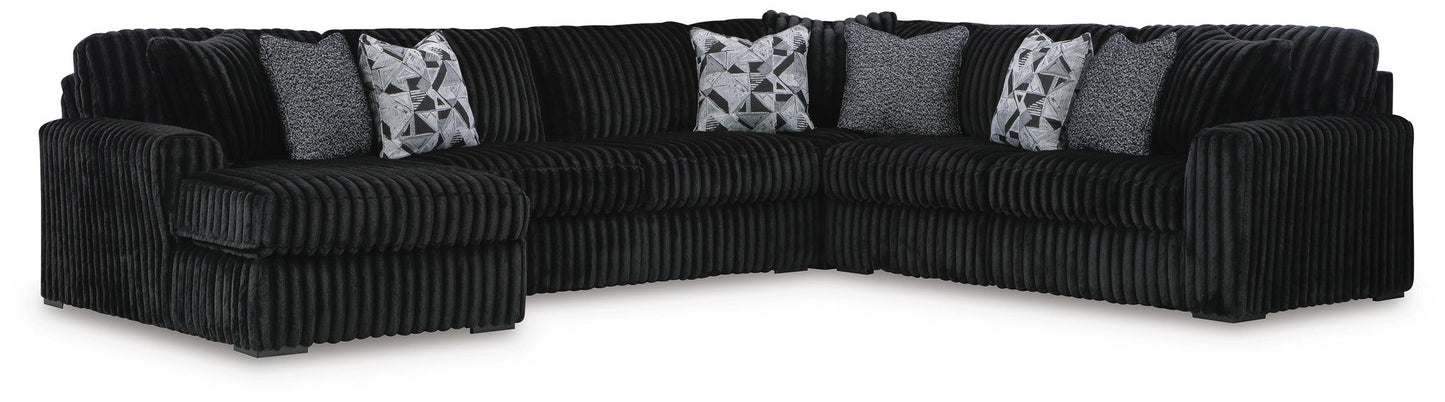 Midnight-Madness 6-Piece Sectional with Chaise Signature Design by Ashley®