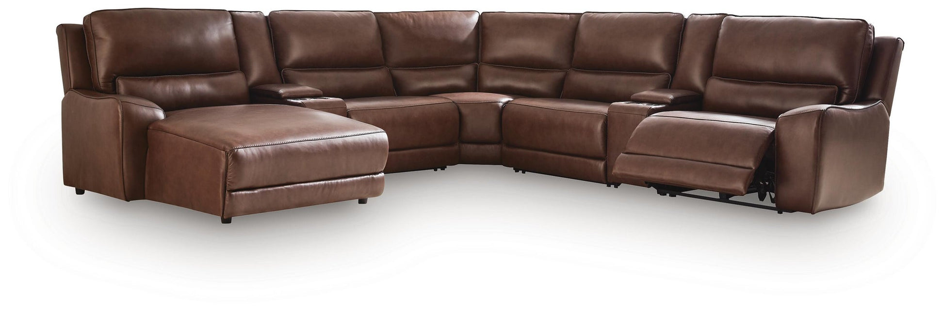 DeepWakes 7-Piece Reclining Sectional with Chaise and Storage Consoles Signature Design by Ashley®