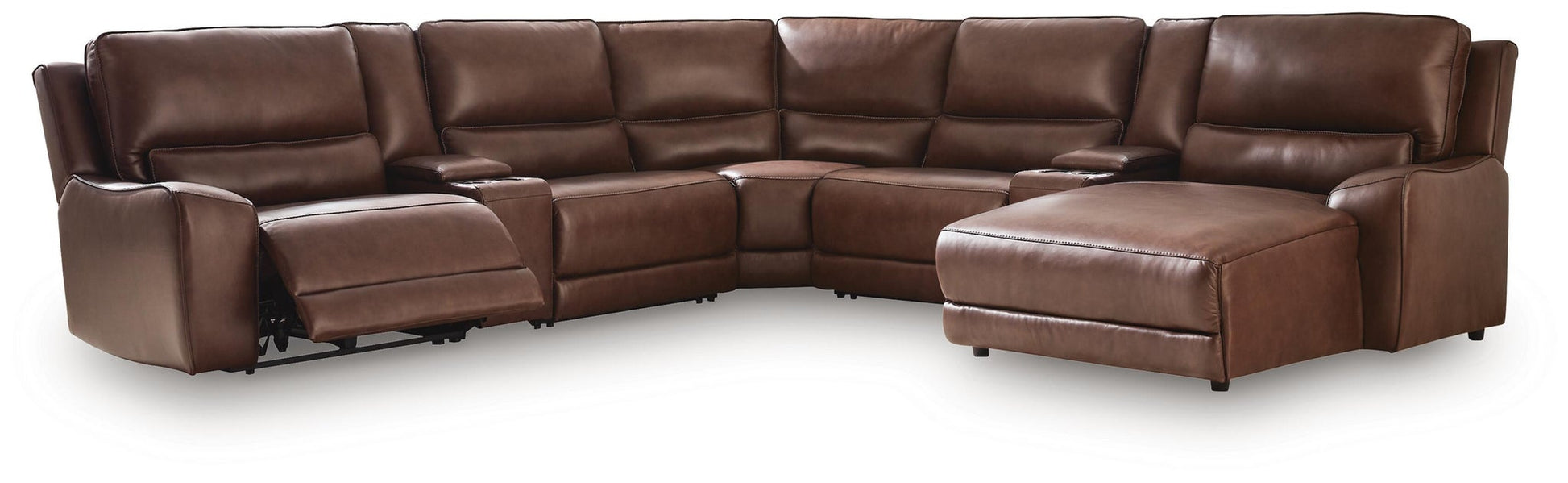 DeepWakes 7-Piece Reclining Sectional with Chaise and Storage Consoles Signature Design by Ashley®
