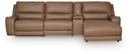 DeepWakes 4-Piece Reclining Sectional with Chaise and Storage Console Signature Design by Ashley®