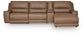 DeepWakes 4-Piece Reclining Sectional with Chaise and Storage Console Signature Design by Ashley®