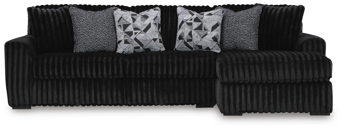 Midnight-Madness 3-Piece Sectional with Chaise Signature Design by Ashley®
