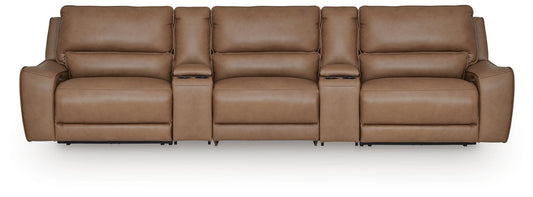 DeepWakes 5-Piece Reclining Sectional with Storage Consoles Signature Design by Ashley®