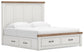 Savonport  Panel Storage Bed, Dresser And Mirror