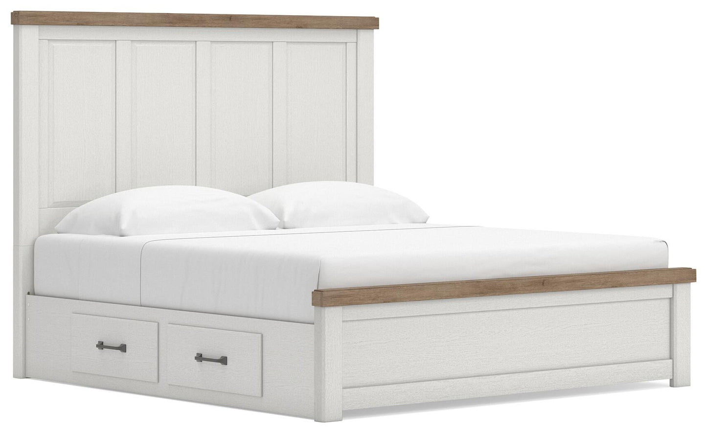 Savonport  Panel Bed With Storage, Dresser And Mirror