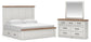 Savonport  Panel Bed With Storage, Dresser And Mirror Benchcraft®
