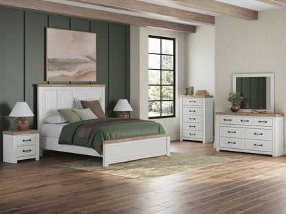 Savonport  Panel Bed, Dresser, Mirror, Chest And Nightstand
