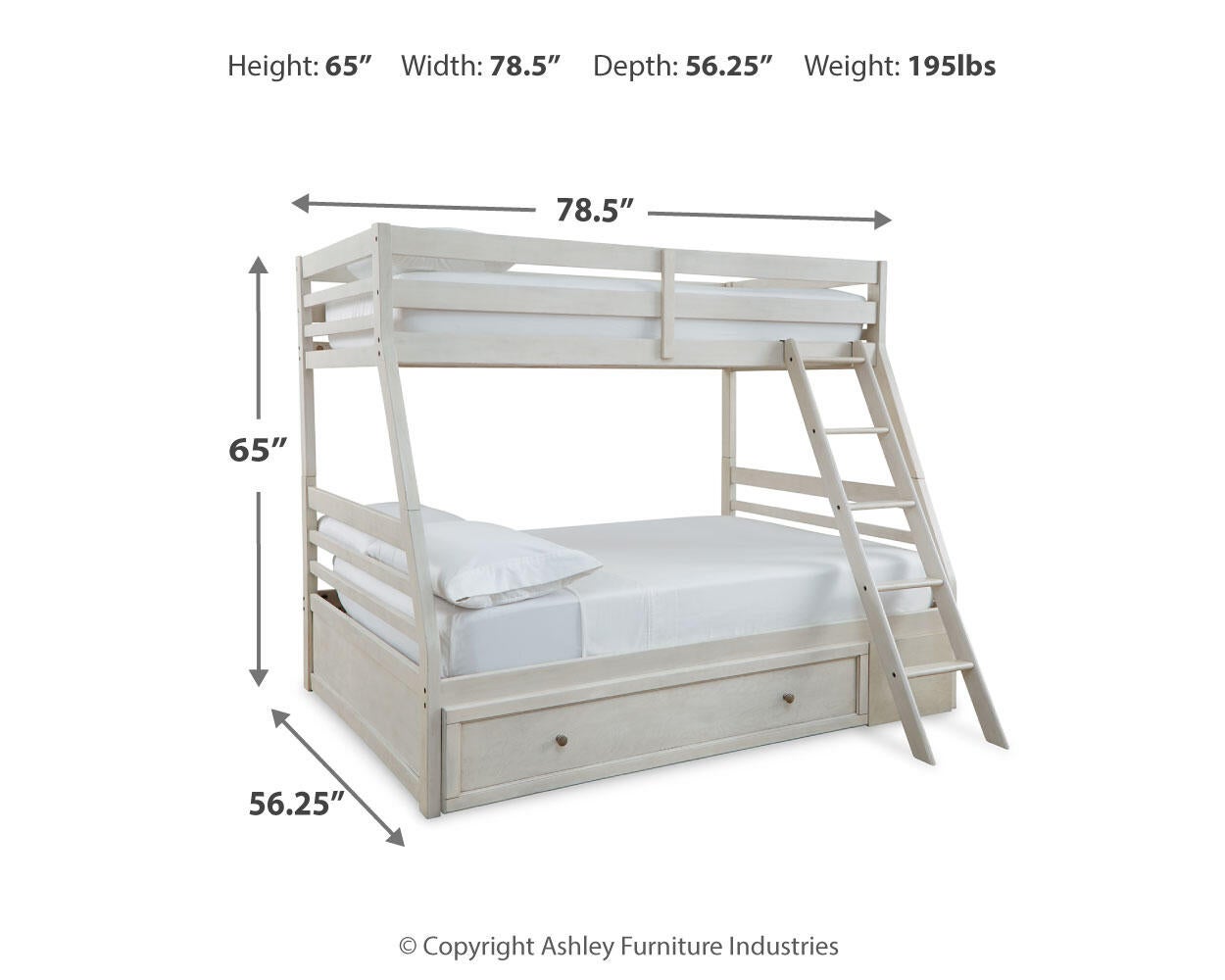 Robbinsdale  Over  Bunk Bed With Storage Signature Design by Ashley®
