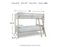 Robbinsdale /Twin Bunk Bed W/Ladder Signature Design by Ashley®
