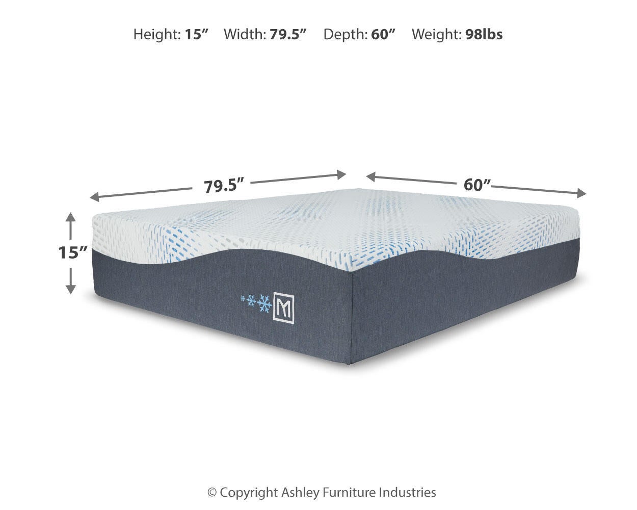 Millennium Luxury Plush Gel Latex Hybrid  Mattress Sierra Sleep® by Ashley
