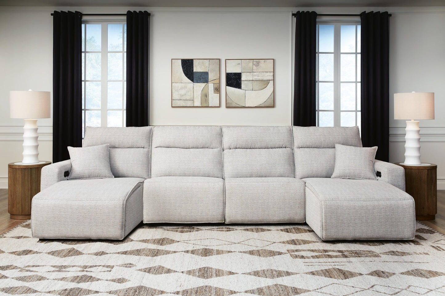 Modmax II 4-Piece Reclining Sectional with Double Chaise Signature Design by Ashley®