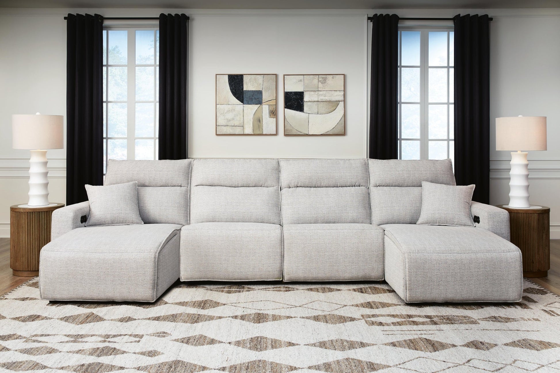 Modmax II 4-Piece Reclining Sectional with Double Chaise Signature Design by Ashley®