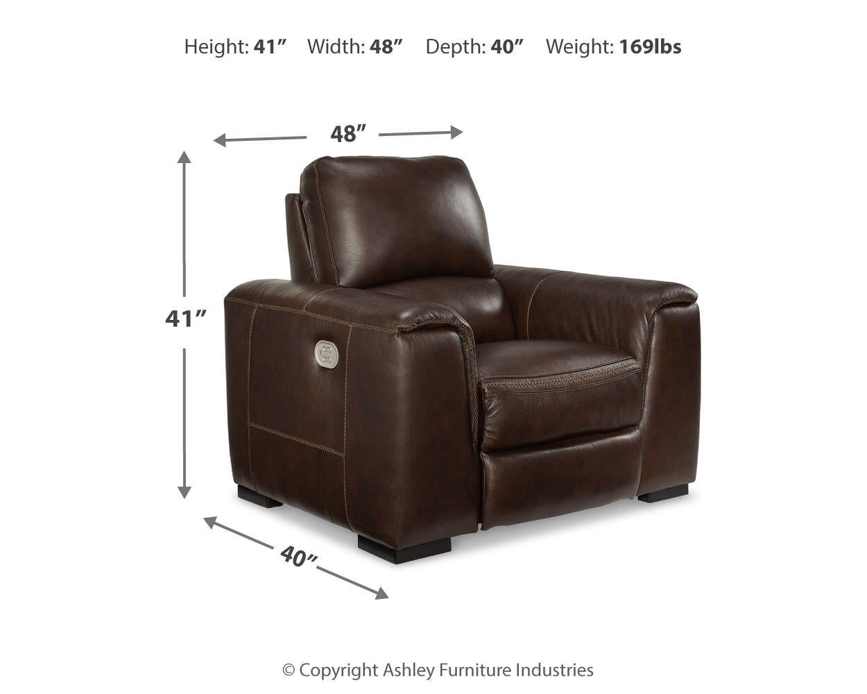 Alessandro PWR Recliner/ADJ Headrest Signature Design by Ashley®