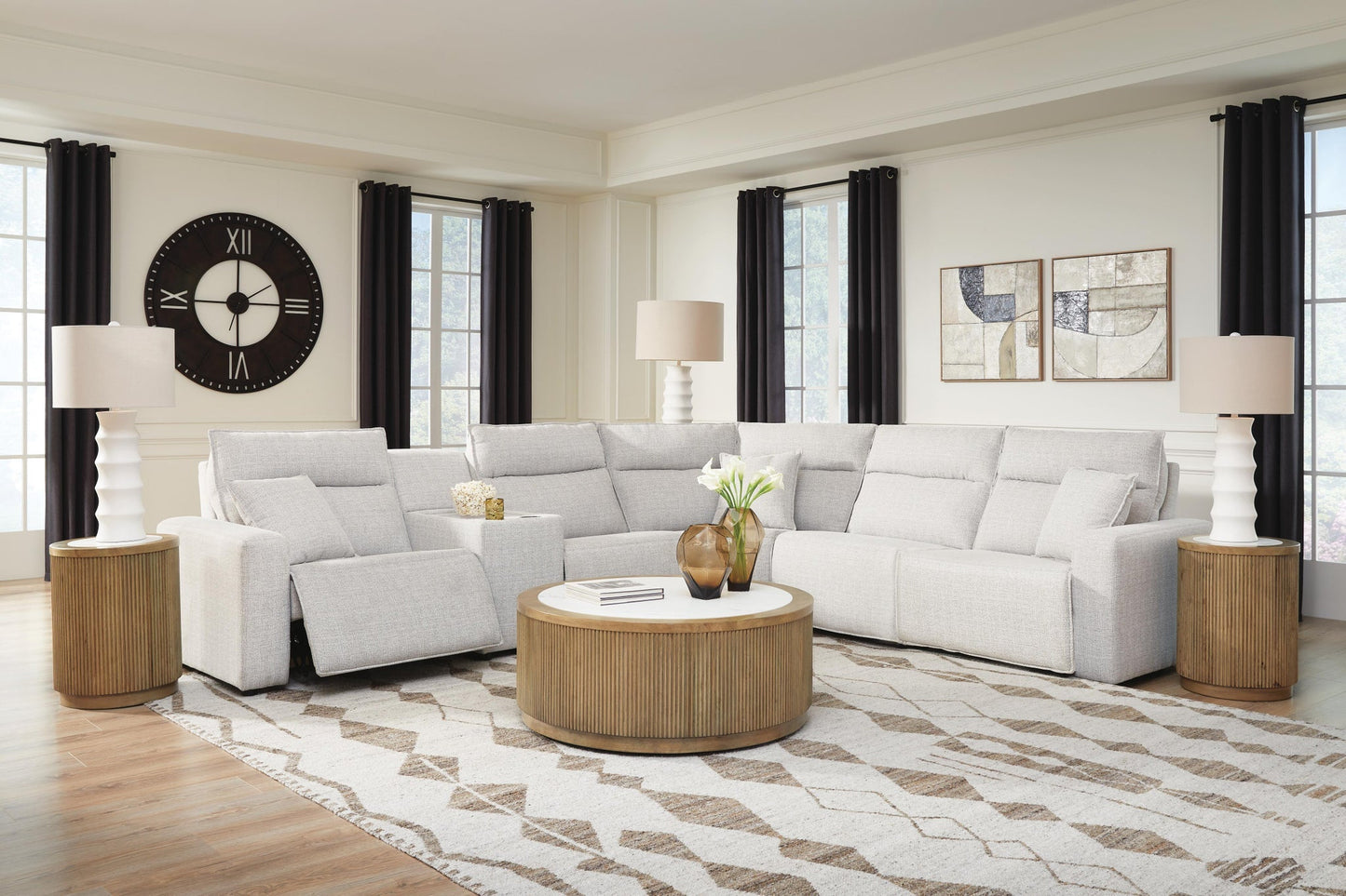 Modmax II 6-Piece Power Reclining Sectional with Console Signature Design by Ashley®