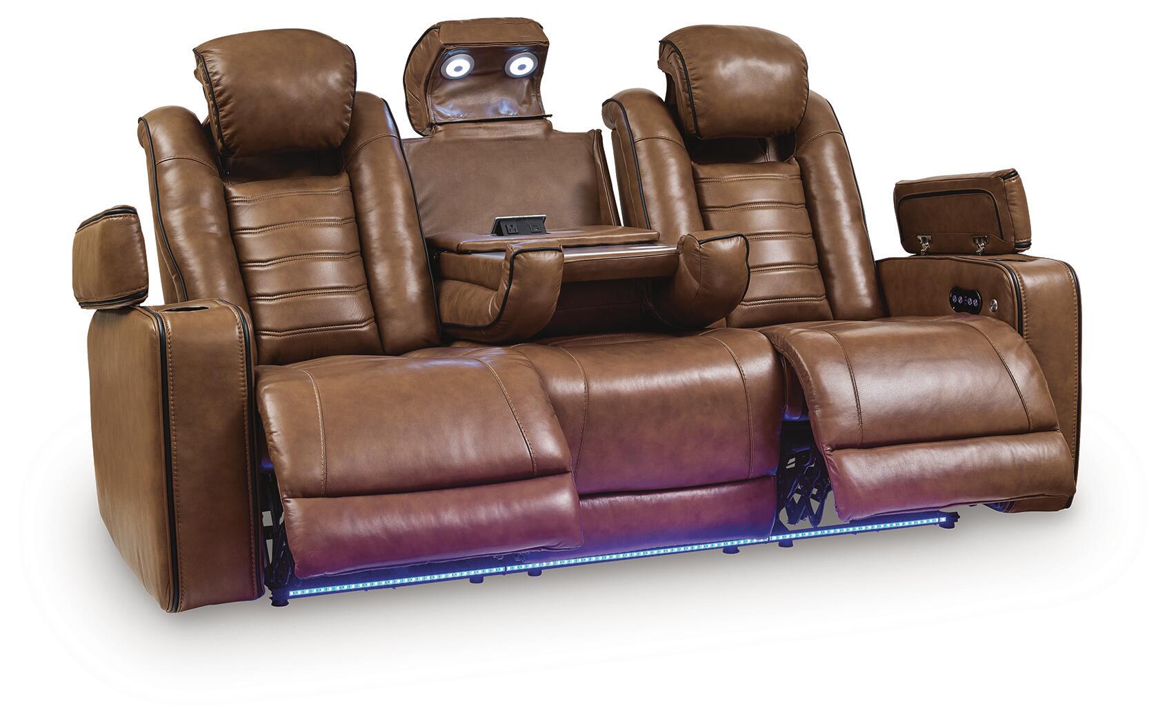 Gruaro PWR REC Sofa with ADJ Headrest Signature Design by Ashley®