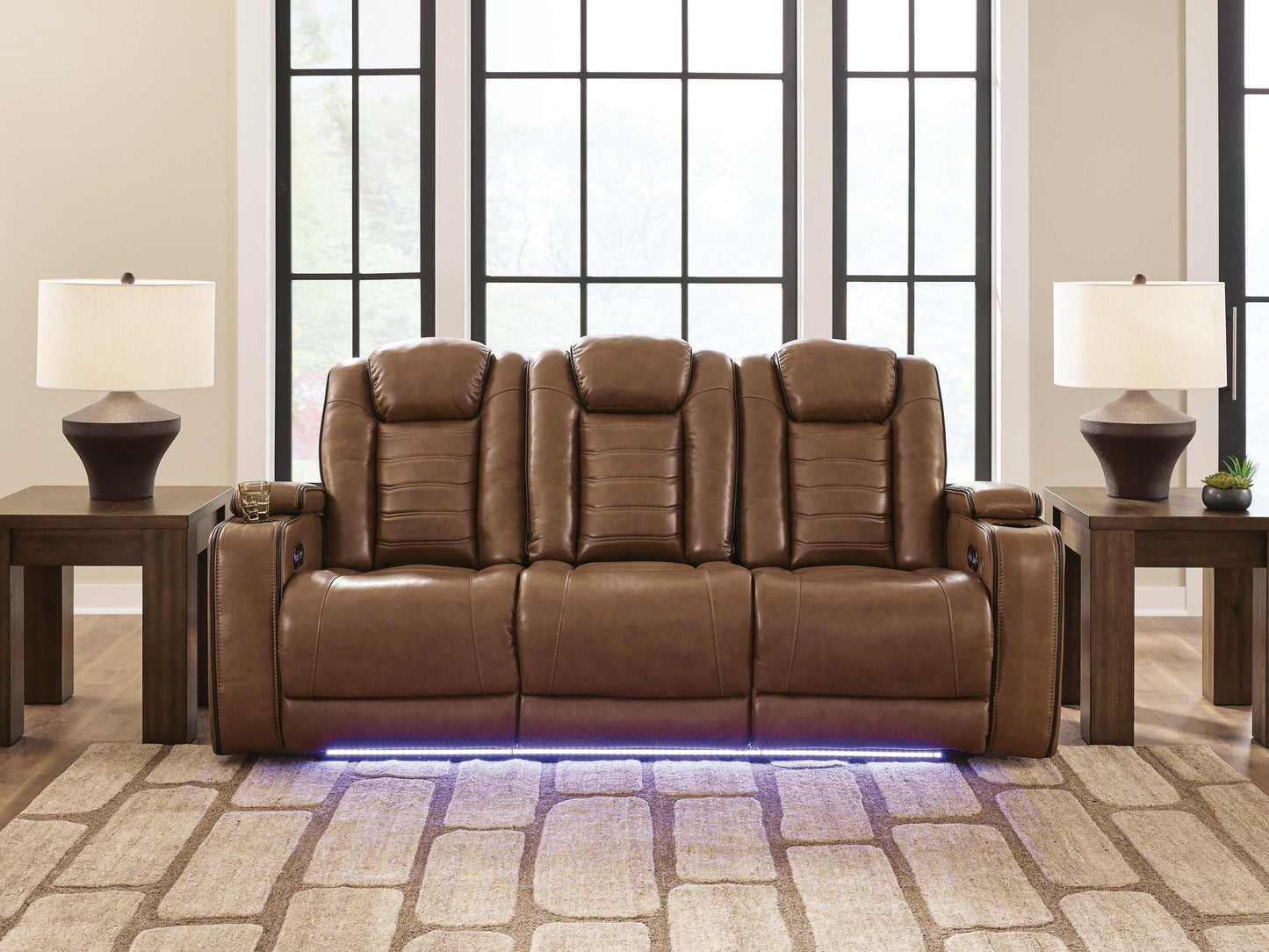 Gruaro PWR REC Sofa with ADJ Headrest Signature Design by Ashley®