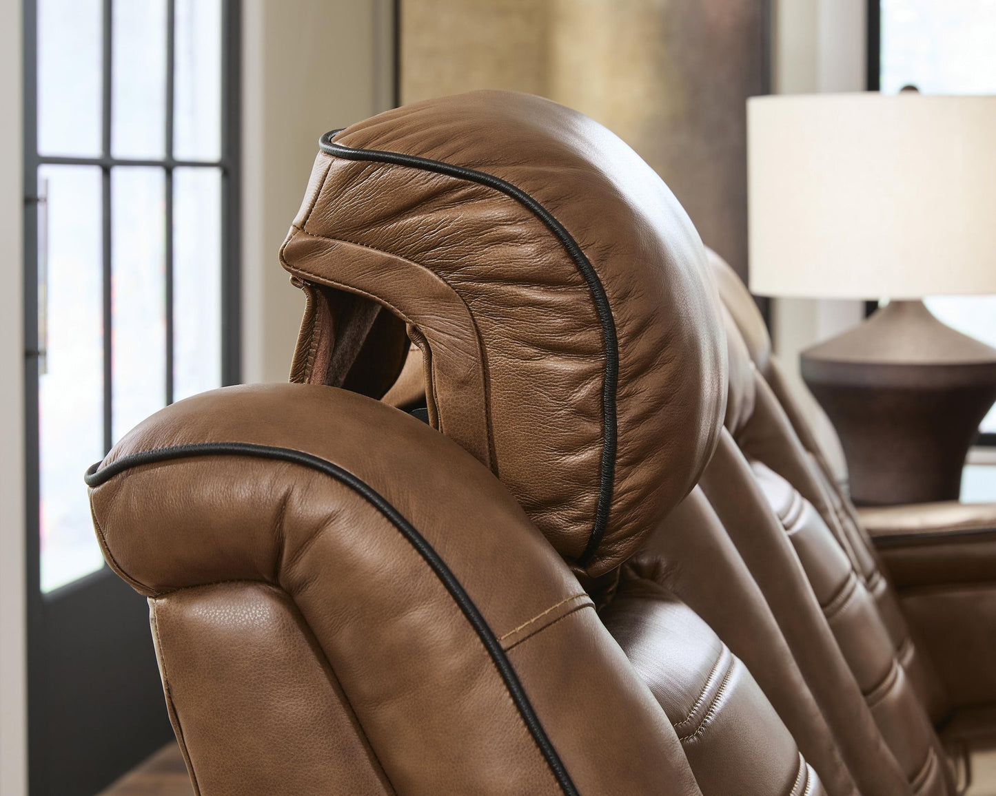 Gruaro PWR REC Sofa with ADJ Headrest Signature Design by Ashley®