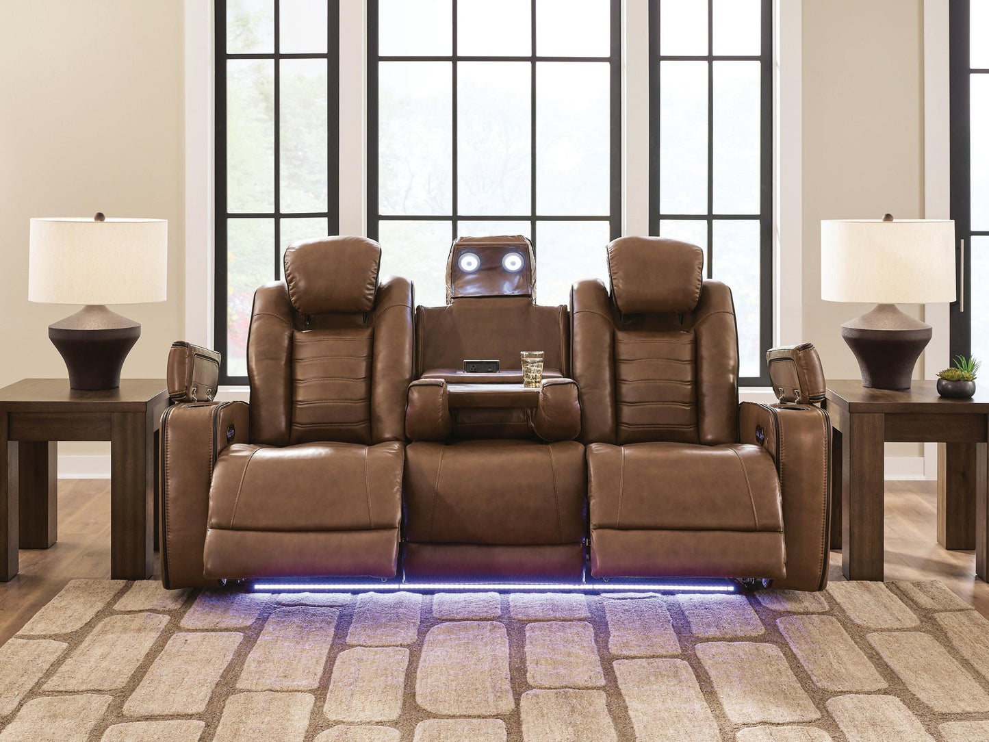 Gruaro PWR REC Sofa with ADJ Headrest Signature Design by Ashley®