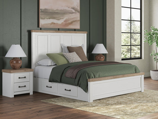 Savonport  Panel Bed With Storage, Dresser, Mirror, Chest And Nightstand Benchcraft®