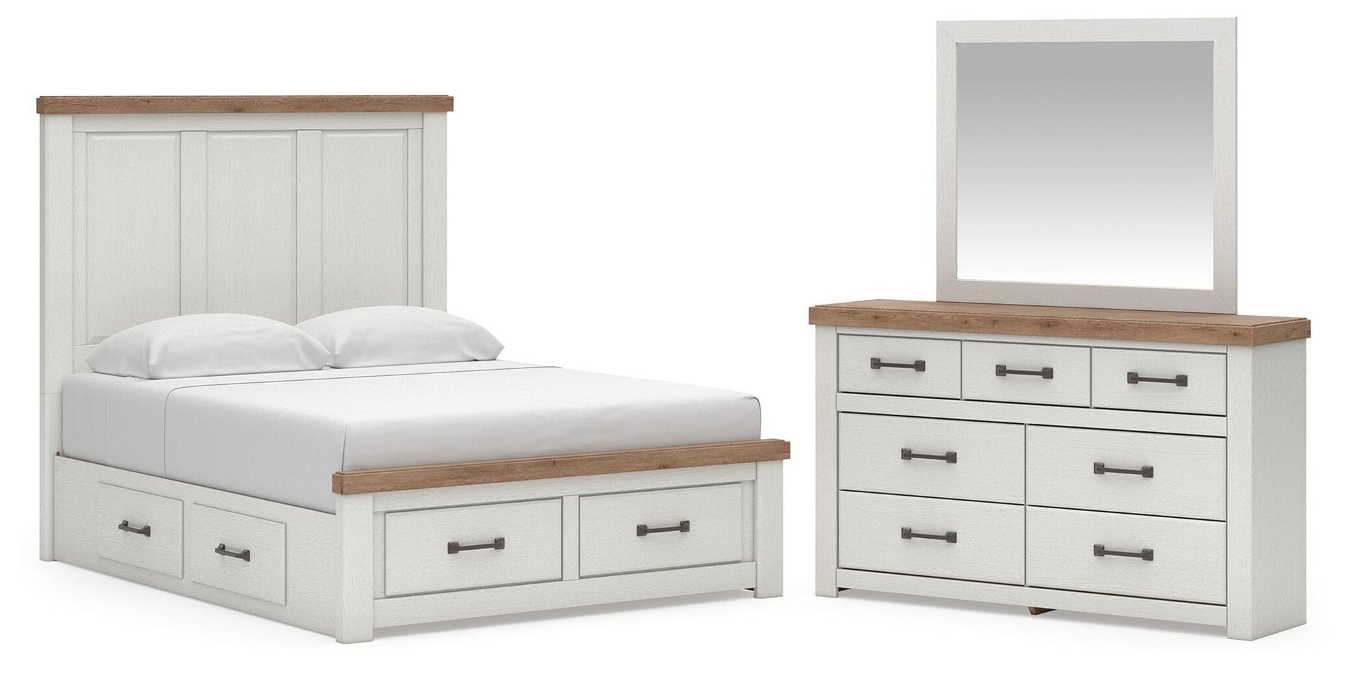 Savonport  Panel Storage Bed, Dresser And Mirror Benchcraft®