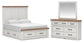 Savonport  Panel Storage Bed, Dresser And Mirror Benchcraft®