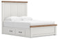 Savonport  Panel Bed With Storage, Dresser And Mirror Benchcraft®