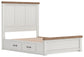 Savonport  Panel Bed With Storage, Dresser And Mirror Benchcraft®