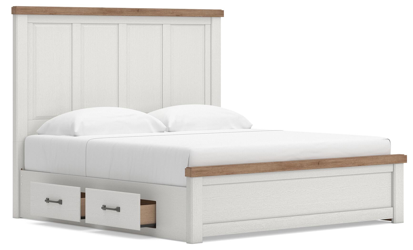 Savonport  Panel Bed With Storage. Dresser, Mirror And Nightstand Benchcraft®