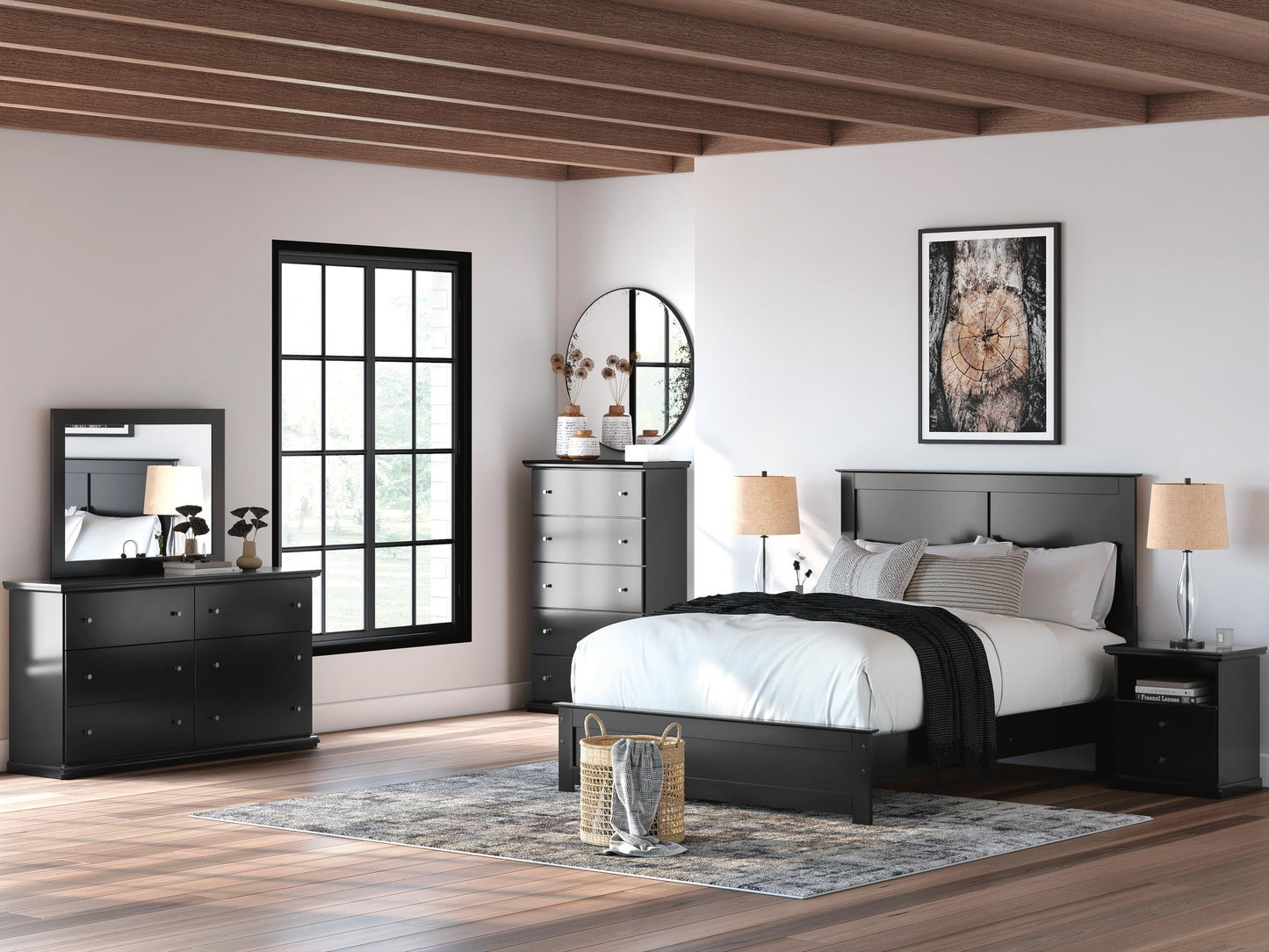 Maribel  Panel Bed, Dresser And Mirror Signature Design by Ashley®