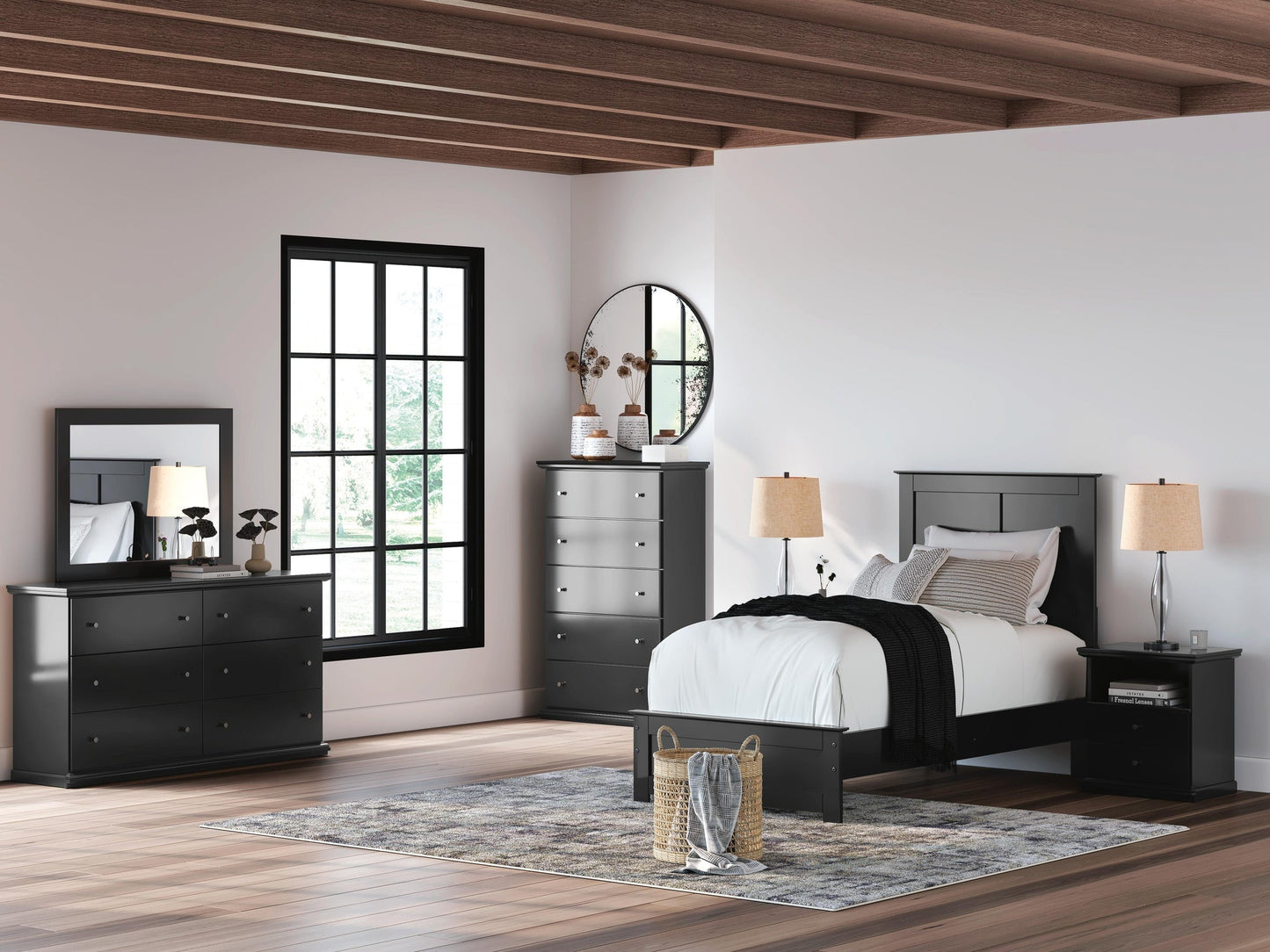 Maribel  Panel Bed, Dresser, Mirror And Nightstand Signature Design by Ashley®