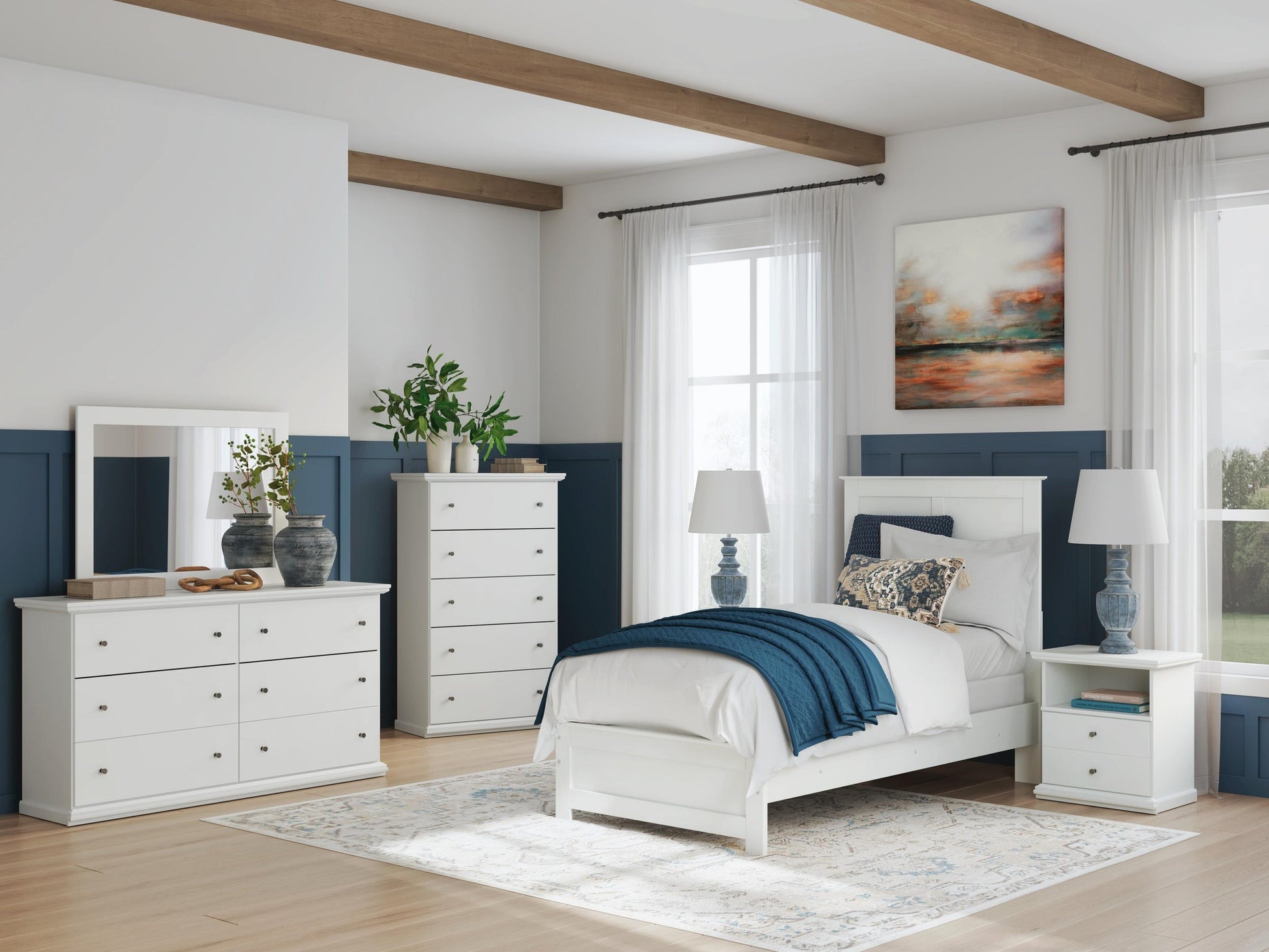 Bostwick Shoals  Panel Bed, Dresser, Mirror, Chest And Nightstand Signature Design by Ashley®
