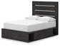 Delmorta  Panel Bed With Storage, Dresser, Mirror And Nightstand Signature Design by Ashley®