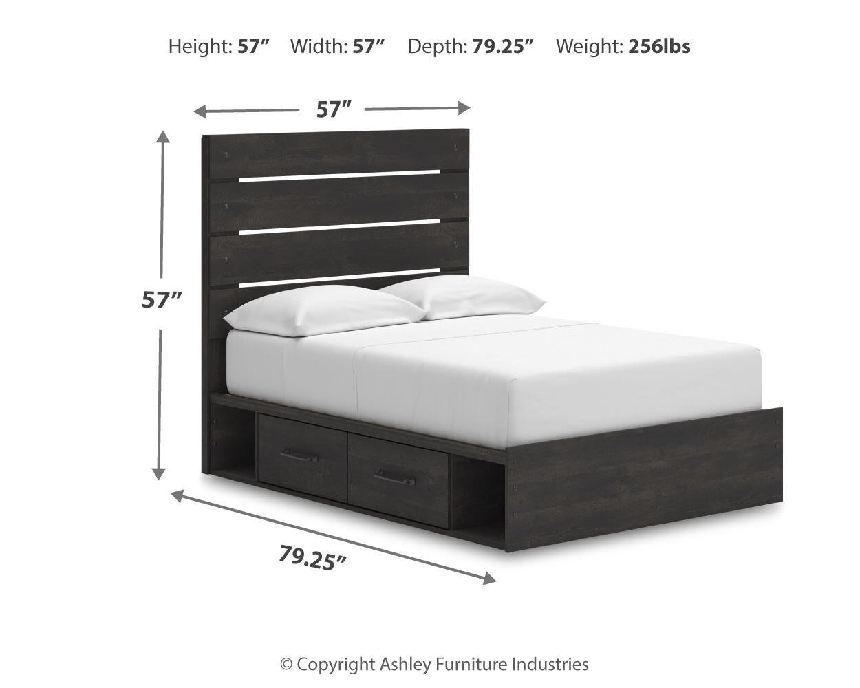 Delmorta  Panel Bed With Storage, Dresser And Mirror Signature Design by Ashley®
