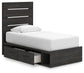 Delmorta  Panel Bed With Storage, Dresser, Mirror, Chest And Nightstand Signature Design by Ashley®
