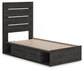 Delmorta  Panel Bed With Storage, Dresser, Mirror, Chest And Nightstand Signature Design by Ashley®