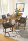 Cabalynn Counter Height Dining Table and 6 Barstools Signature Design by Ashley®