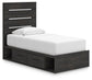 Delmorta  Panel Bed With Storage, Dresser, Mirror And Nightstand Signature Design by Ashley®