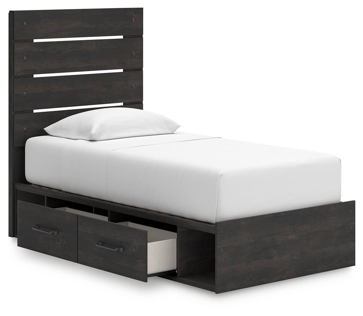 Delmorta  Panel Bed With Storage, Dresser, Mirror And Nightstand Signature Design by Ashley®
