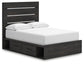 Delmorta  Panel Bed With Storage, Dresser, Mirror, Chest And Nightstand Signature Design by Ashley®
