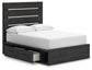 Delmorta  Panel Bed With Storage, Dresser, Mirror, Chest And Nightstand Signature Design by Ashley®