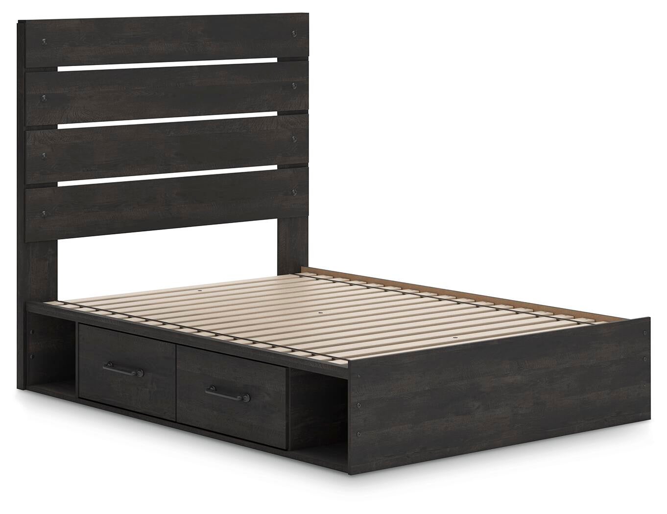 Delmorta  Panel Bed With Storage, Dresser, Mirror, Chest And Nightstand Signature Design by Ashley®