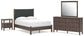 Cadmori  Upholstered Panel Platform Bed, Dresser, Mirror And Nightstand Signature Design by Ashley®