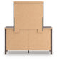 Cadmori  Upholstered Panel Platform Bed, Dresser, Mirror And Nightstand Ashley®