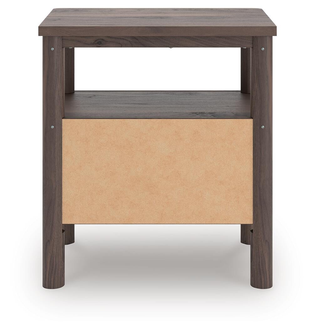 Cadmori  Upholstered Panel Platform Bed, Dresser, Mirror And Nightstand Ashley®