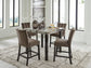 Jazmore Counter Height Dining Table and 4 Barstools Signature Design by Ashley®