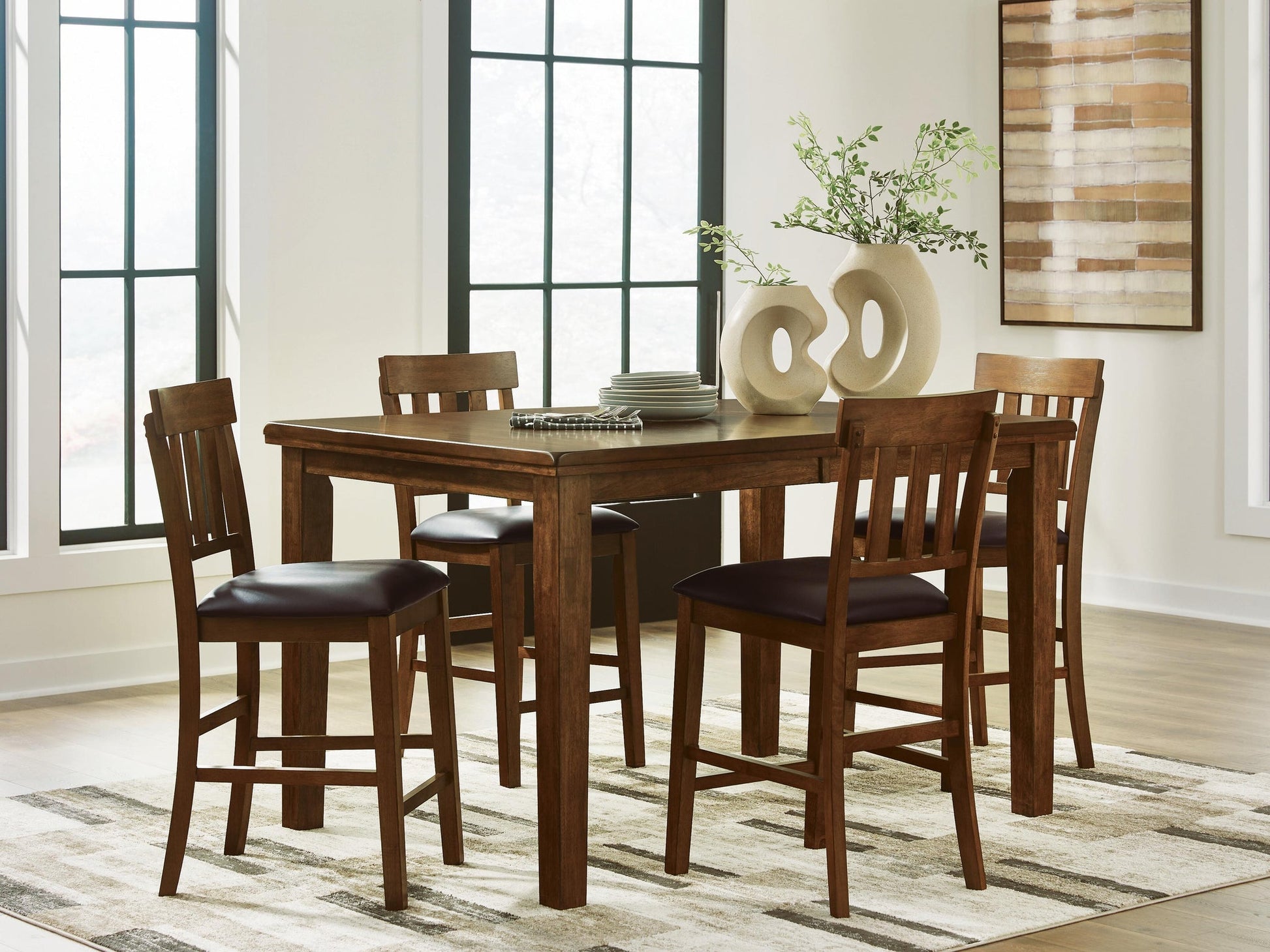 Ralene Counter Height Dining Table and 4 Barstools Signature Design by Ashley®