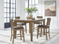 Broxtyn Counter Height Dining Table and 4 Barstools Signature Design by Ashley®