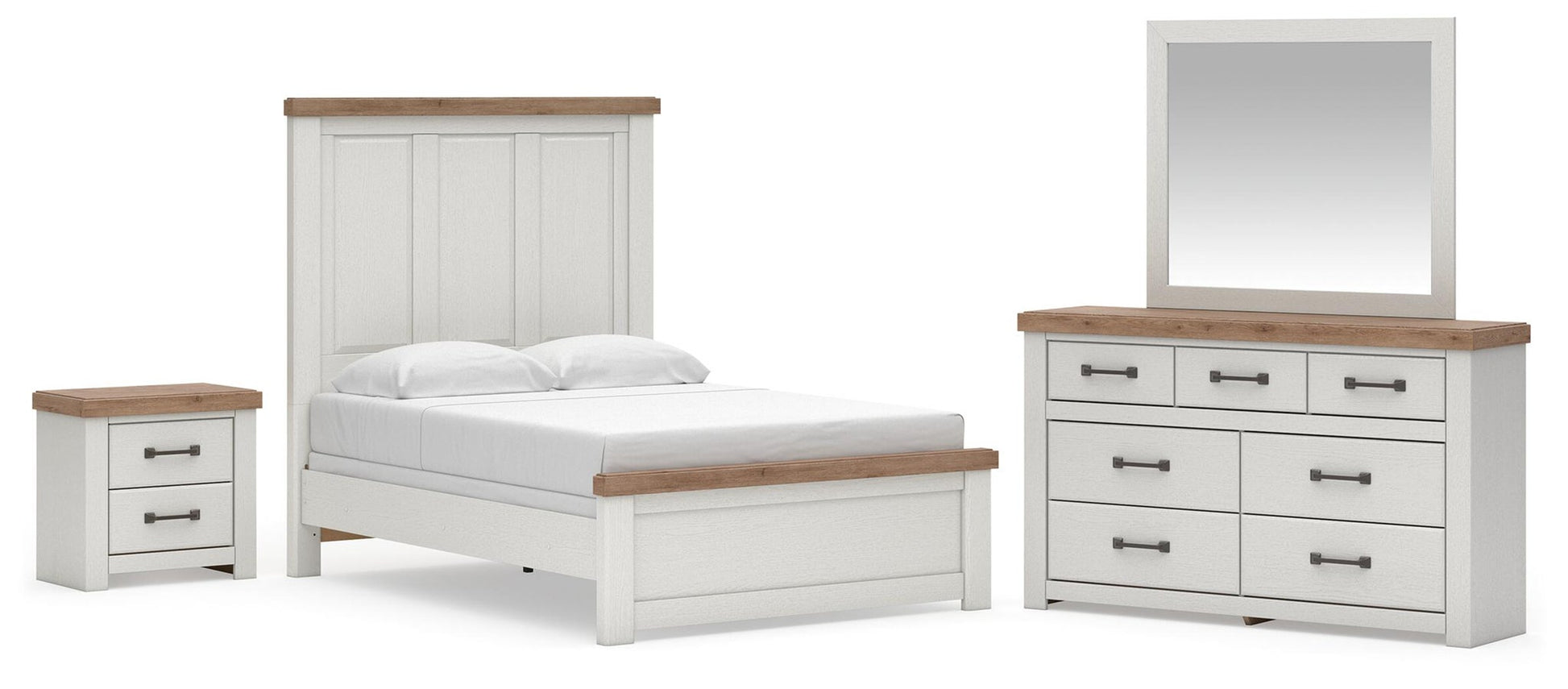 Savonport  Panel Bed. Dresser, Mirror And Nightstand Benchcraft®