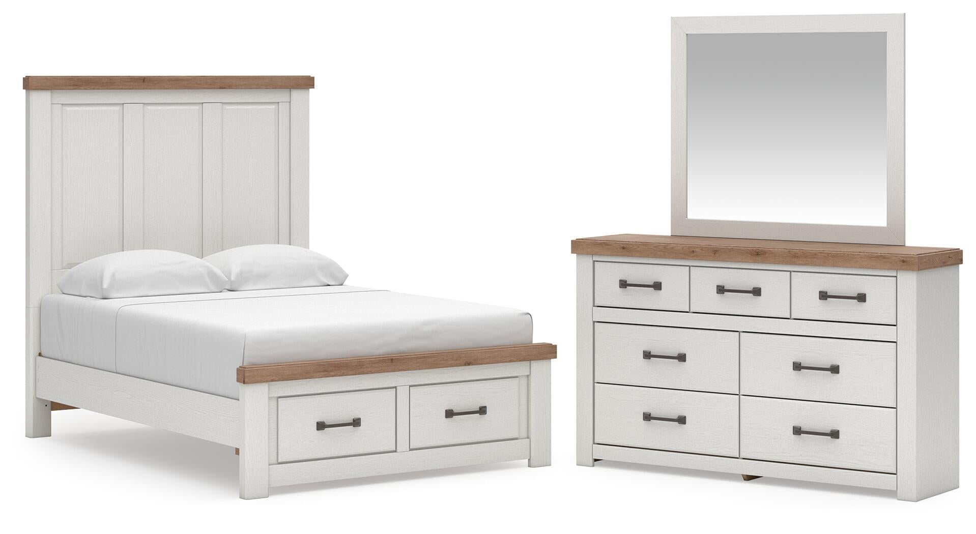 Savonport  Panel Storage Bed, Dresser And Mirror Benchcraft®