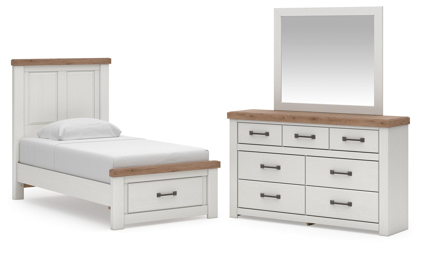 Savonport  Panel Storage Bed, Dresser And Mirror Benchcraft®